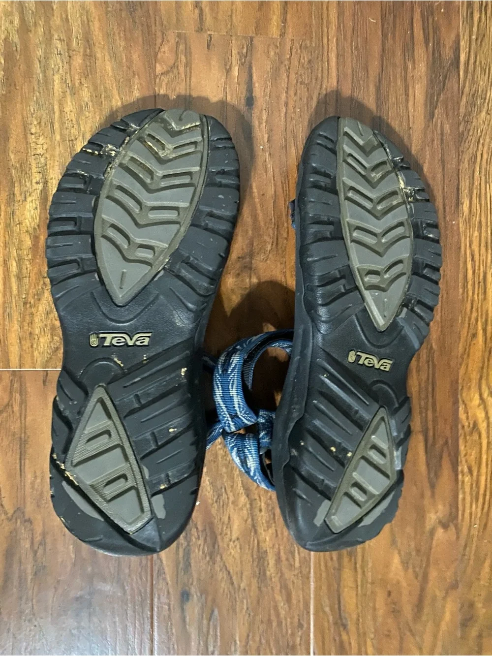 Teva Blue and Black Sport Sandals